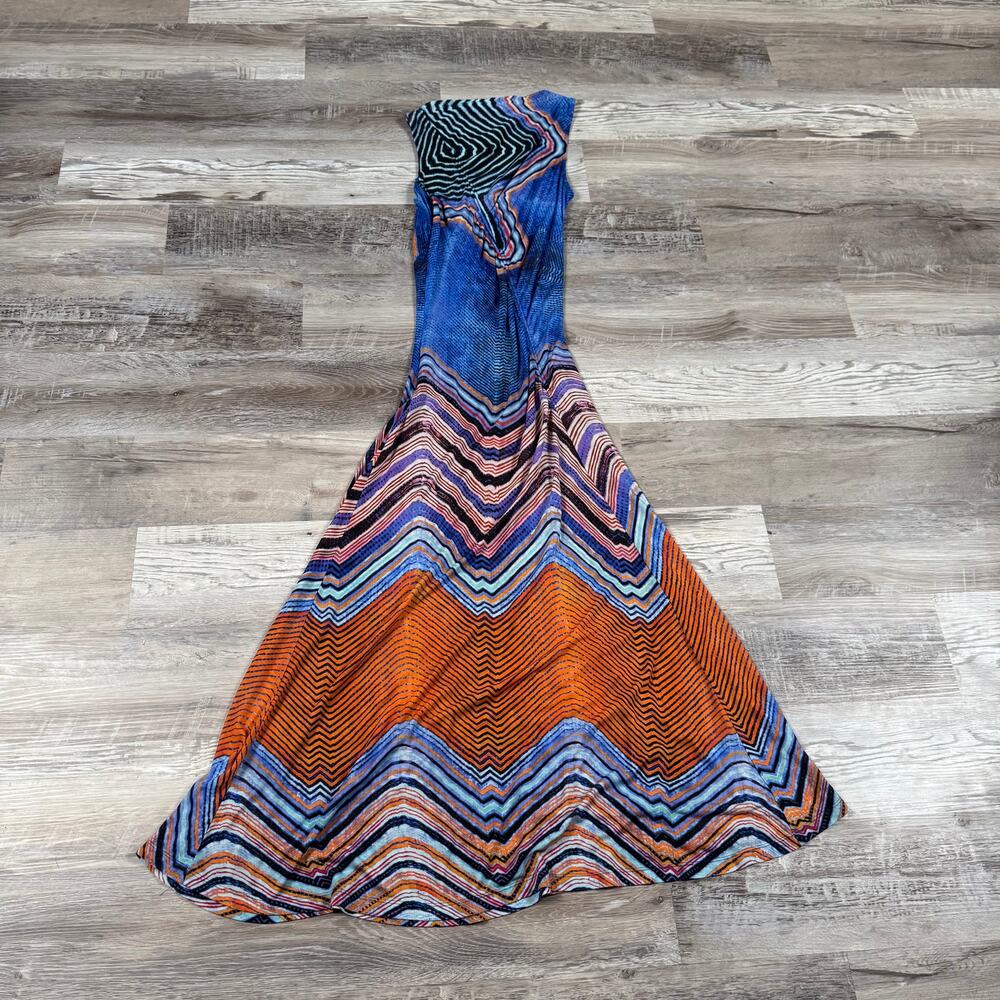 Ulla Johnson Natalia Dress Neptune Blue Midi Abstract Designer Small - Picture 5 of 11